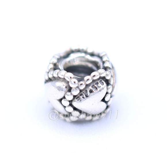 Authentic PANDORA Everlasting Love Charm - Picture 6 of 11